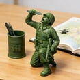thumbnail image 5 of Whimsical Green Man Desktop Figurine for Themed Parties Classic Soldier Miniature Decoration Novelty Statues Ideal for Home, 5 of 5