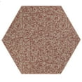thumbnail image 1 of Furnish My Place Modern Indoor/Outdoor Commercial Solid Color Rug - Burgundy, 6' Hexagon, Pet and Kids Friendly Rug. Made in USA, Area Rugs Great for Kids, Pets, Event, Wedding, 1 of 4