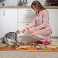 thumbnail image 4 of 2 Pieces Of Kitchen Rugs and Mats Non Skid Washable Fall (96) Kitchen Mat,Floor Cushion Waterproof Rug,Rubber Backed Area Rugs for Laundry 47*17+30*17, 4 of 7