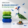 thumbnail image 4 of AZXY Crochet Peacock‑Style Porch Goose Outfit, Fits 23 Inch Porch Goose Statue, Goose Costume, Goose Clothes for Cement Goose, Goose Clothing, Woven Knitted Fall Outdoor Yard Patio Garden Decor, 4 of 8