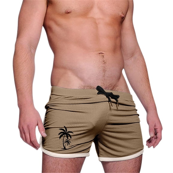 Runfenguu The Big Short, Running Shorts Men Men'S Sports Shorts Beach Pants Elastic Waist Drawstring Pocketed Casual Printed Knee-Length Shorts Fishing Shorts For Men