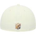 thumbnail image 4 of Men's New Era Cream New Orleans Saints Chrome Color Dim 59FIFTY Fitted Hat, 4 of 6