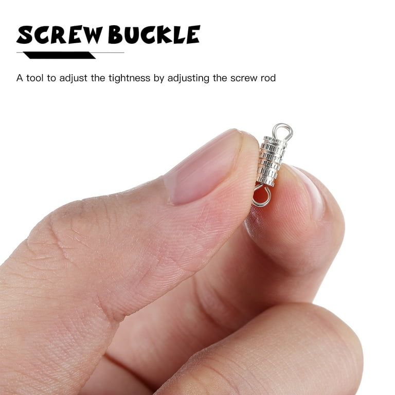 SUPVOX 20pcs Jewelry Clasps Barrel Screw Type Clasps Bracelet