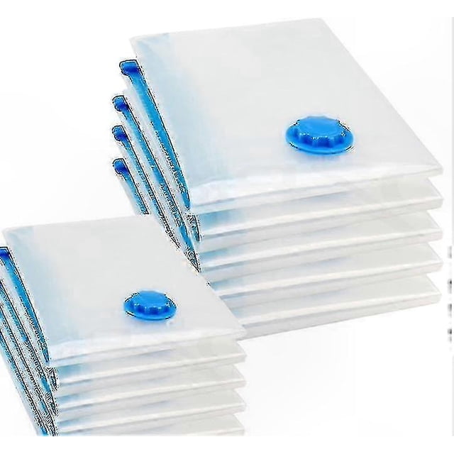 6-Pack Extra Large Vacuum Sealed Bags for Clothing and Bedding, Space Saving Storage Solution