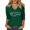 Mint Green01, variant on Stralyhd Spooky Graphic 3/4 Sleeve Tops for Women V Neck Halloween Party T Shirts Night Club Tee Spooky Horror Print Top Hot Pink S
