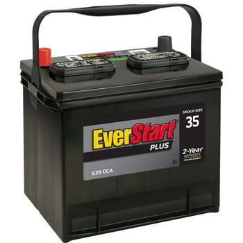 EverStart Plus Lead Acid Automotive Battery, Group Size 35 12 Volt, 525 CCA