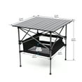 thumbnail image 5 of HQZX Set of 3 Folding Outdoor Aluminium Table and Chairs Set for Camping, Picnics, Patio, Gray, 5 of 13