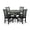 Black, variant on Carolina Classics Portland 30" Round Pedestal Table in Antique Black
