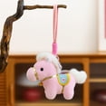 thumbnail image 1 of Muñeca de Caballo de Peluche con Silla Bordada y Cascabeles, Adorno Colgante Suave y Corto de Peluche de 4.7 Pulgadas, Juguete Decorativo Multicolor para Regalo de Fiesta, Bolso o Auto., 1 of 6