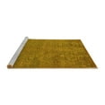 thumbnail image 2 of Ahgly Company Machine Washable Indoor Square Oriental Yellow Industrial Area Rugs, 4' Square, 2 of 4