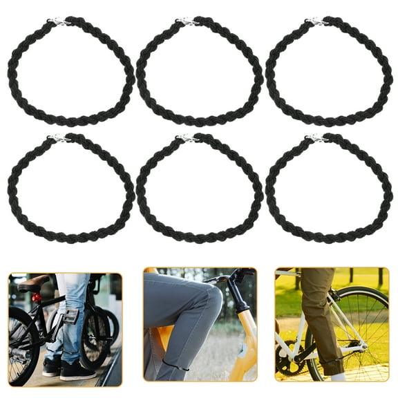 TELOLY 10 Pcs Elastic Pants Leg Strap Boot Straps Ankle Legging Rope Trouser Cuff Nylon