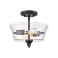 thumbnail image 3 of 2110-MB-Millennium Lighting-Caily - 2 Light Semi-Flush Mount-10.43 Inch Tall and 11.62 Inch Wide-Matte Black Finish, 3 of 6