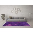 thumbnail image 3 of Ahgly Company Indoor Round Abstract Purple Modern Area Rugs, 4' Round, 3 of 4