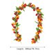 thumbnail image 1 of Guirnalda de ratán artificial de 78.7 pulgadas | Colgante de puerta con flores de primavera falsas | Decoración de vid plástica simulada y colorida para hogar, boda y exteriores | Duradera, no se, 1 of 3