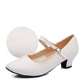 thumbnail image 5 of Abtuhar Womens Dance Shoes Adult Metal Buckle Training Large Size Shoes, 5 of 5