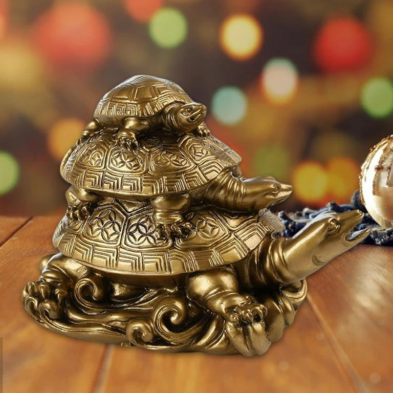 Crystal Tortoise Turtle Idol Statue Home Decor Gift Item for