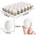 thumbnail image 5 of Joyfy 24 Pcs Easter Egg,2.36" Easter Unpainted White Eggs Wooden Decorating for Kids DIY Paint Your Own Egg Decor,Easter Craft,Easter Eggs Hunt,Easter Basket Stuffers,School Activities Supplies, 5 of 8