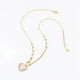 thumbnail image 4 of Collar Eslabones Corazon Perla Swarovski Oro 14k Lam dorado Unitalla, 4 of 8