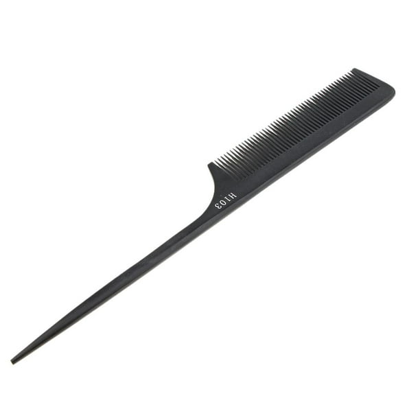 peine Stielkamm, peine Toupier, peine de coníferas, peine de tallo, peine para cortar el pelo, Negro