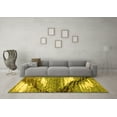 thumbnail image 3 of Ahgly Company Machine Washable Indoor Rectangle Abstract Yellow Modern Area Rugs, 5' x 8', 3 of 4