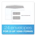 thumbnail image 2 of "1099 Double Window Envelope, Commercial Flap, Gummed Closure, 5.63 x 9, White, 24/Pack | Bundle of 10 Packs", 2 of 7