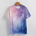 thumbnail image 4 of Ink Wash Blending T Shirts Basic T-Shirt Short Sleeve Ladies Tee Shirt Summer Graphic Clothing, 4 of 5