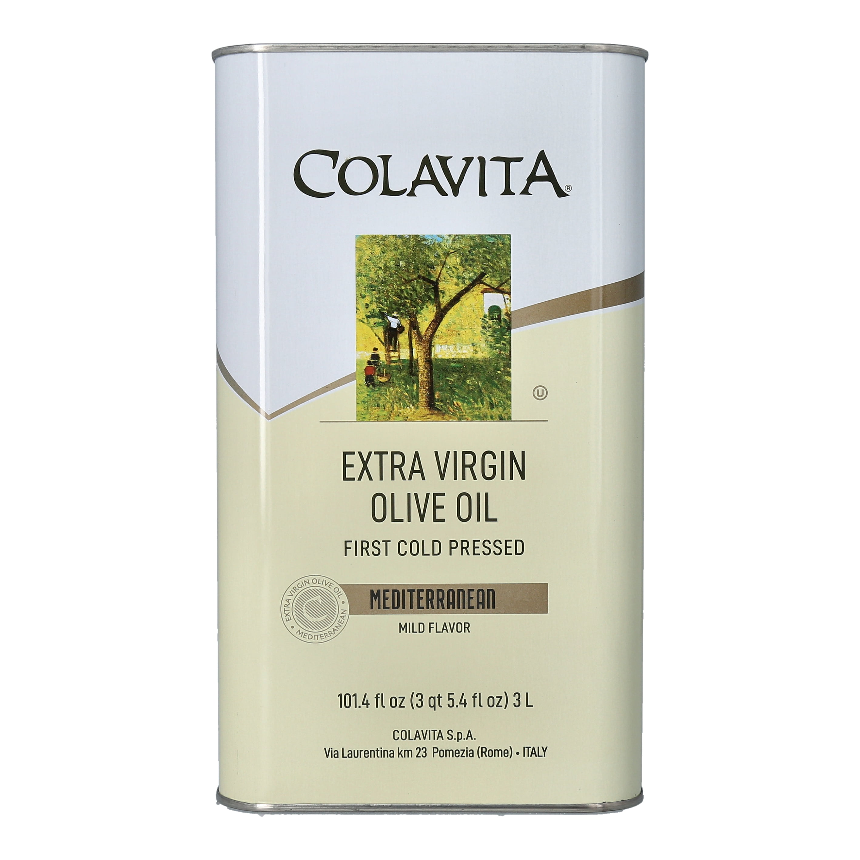 Photo 1 of (1-2023) Colavita Mediterranean Extra Virgin Olive Oil, 101.4 Fl Oz