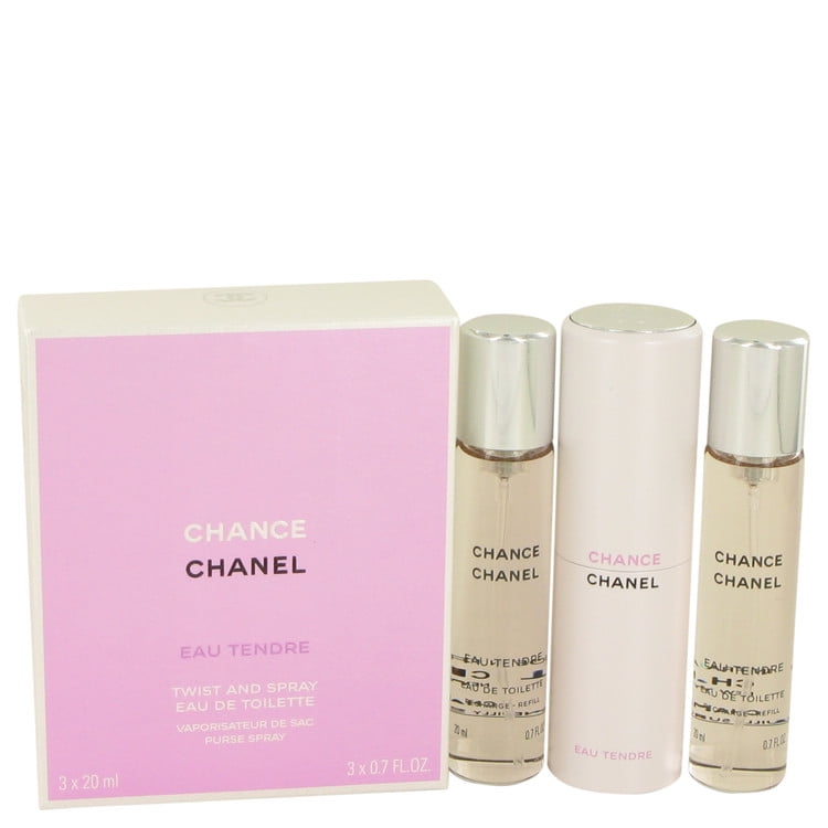 chanel chance eau fraiche twist and spray 3x20ml