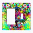 thumbnail image 2 of Metal Light Switch Plate Outlet Cover (Flower Tree - Single Rocker Single Toggle), 2 of 2