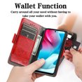 thumbnail image 2 of Étui pour Motorola Moto G60S, Portefeuille en Cuir, Design Livre, Fermeture Magnétique - Rouge, 2 of 5