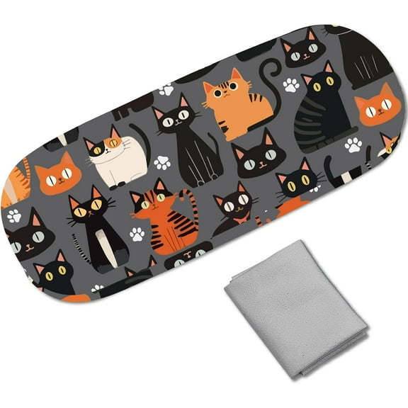 Hard Shell Glasses Case Leather Sunglasses Cases Eyeglasses Holder Pouch