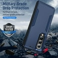thumbnail image 5 of Designed for Samsung Z Fold 5 Heavy Duty Case, Protection Shockproof Dropproof Dustproof Anti-Scratch Phone Case Cover for Samsung Z Fold 5 Heavy Duty Case, Navy Blue, 5 of 8
