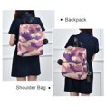thumbnail image 4 of FORMRS Women's Travel Backpack Purse Anti-Theft Hidden Pockets Casual Shoulder Bag, Purple Wave Pattern, 4 of 7