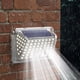 thumbnail image 3 of Luz solar LED de 90 LED, luz solar para exteriores, luz solar para cubierta, lámpara de pared con inducción para escalones exteriores, para pasarelas, jardines, vallas, caminos, 3 of 5
