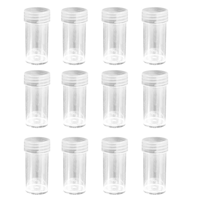 Matsuzay Botellas de almacenamiento de diamantes de imitación, contenedores redondos de plástico para joyas, cajas organizadoras de cuentas para Artesanía No.03 Matsuzay HA004659-03