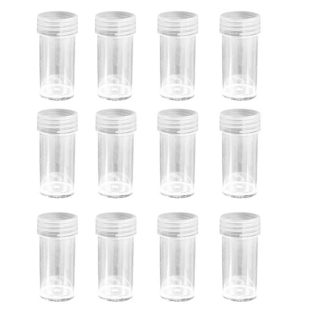 Matsuzay Botellas de almacenamiento de diamantes de imitación, contenedores redondos de plástico para joyas, cajas organizadoras de cuentas para Artesanía No.03 Matsuzay HA004659-03