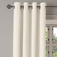 thumbnail image 2 of Ambesonne Ivory Grommet Curtain, Abstract Circular Pattern, 50" x 96", Cream, 2 of 6