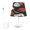 thumbnail image 2 of Football and Basketball Desk Lamp LED Table Nightstand Lamps with 3 Color Temperatures for Home Bedroom Living Room Decor 6x11, 2 of 8