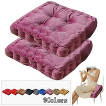 Bxaolu 2Pack Dining Chair Cushions, Thicker 3.54" Chairs Pads for Indoor Kitchen Room - Washable, Non-Slip Seat Cushion, 15.75" x 15.75", Purple