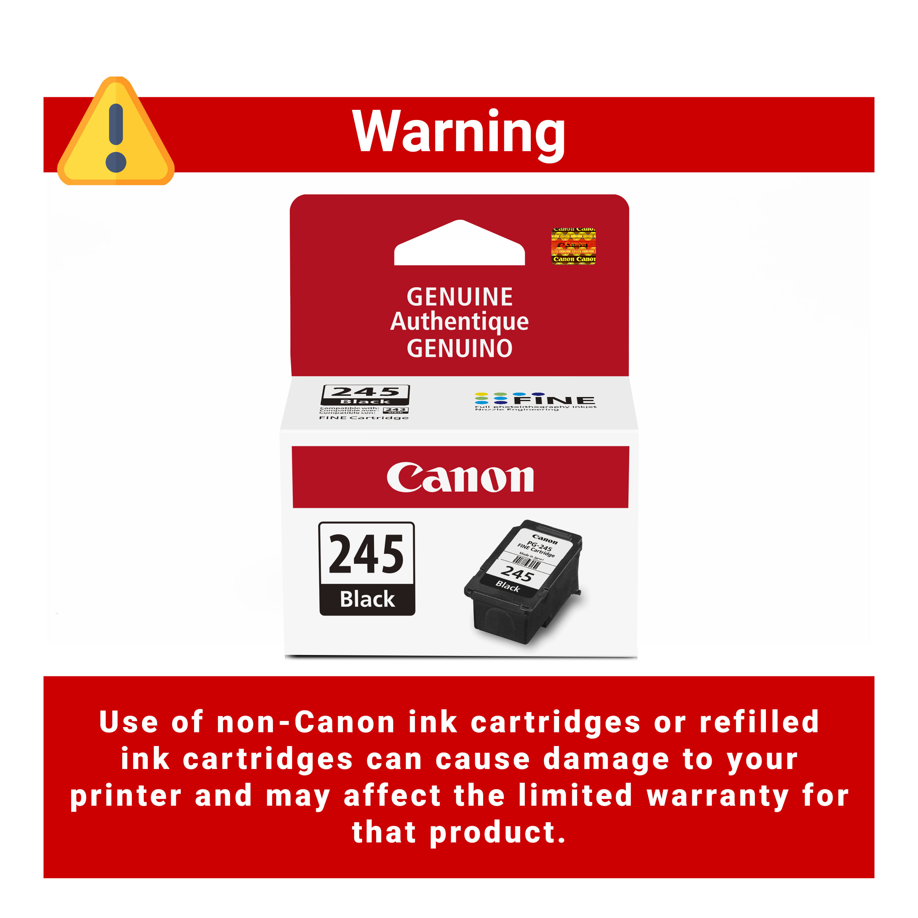 Canon PG-245 Black Inkjet Printer Cartridge photo 8
