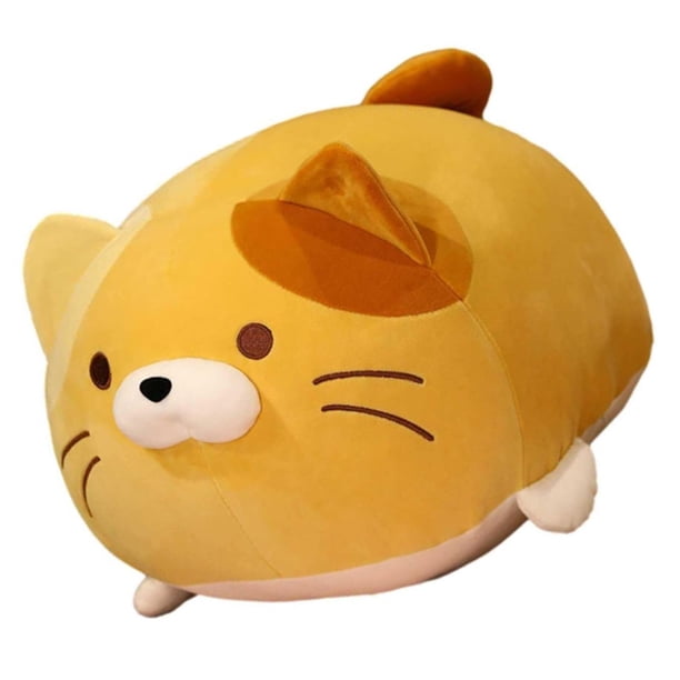 Billuyoard Cojín para gatos diseño de escena cojines rellenos sofá cojín decoración interesante encantador juguete de peluche decoraciones para Kits de decoración para fiestas Naranja Billuyoard HA043708-01