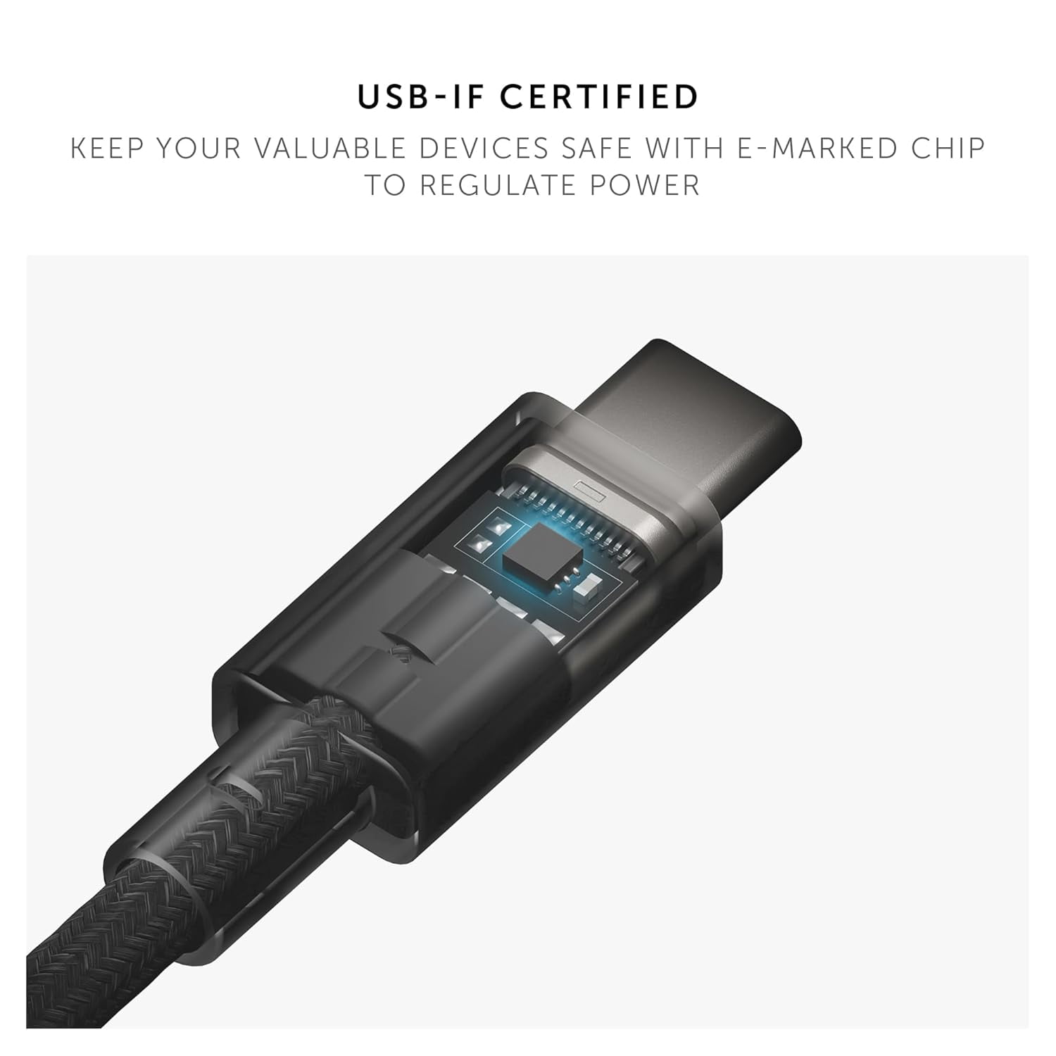 Native Union Belt Cable Pro - 240W USB Type C - 8ft Ultra-Strong Charging - Leather Strap (Kraft)