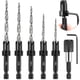 thumbnail image 1 of Countersink Drill Bit Set, 5 Pcs Woodworking Tapered Drill Bits for 4, 6, 8, 10, 12 Screws, Replace, 1 of 5