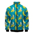 thumbnail image 4 of Chaqueta con estampado 3D de limón, melocotón y plátano para hombre, moda urbana, abrigo de manga larga de gran tamaño, chaquetas con cremallera de frutas de dibujos animados, ropa, 4 of 4