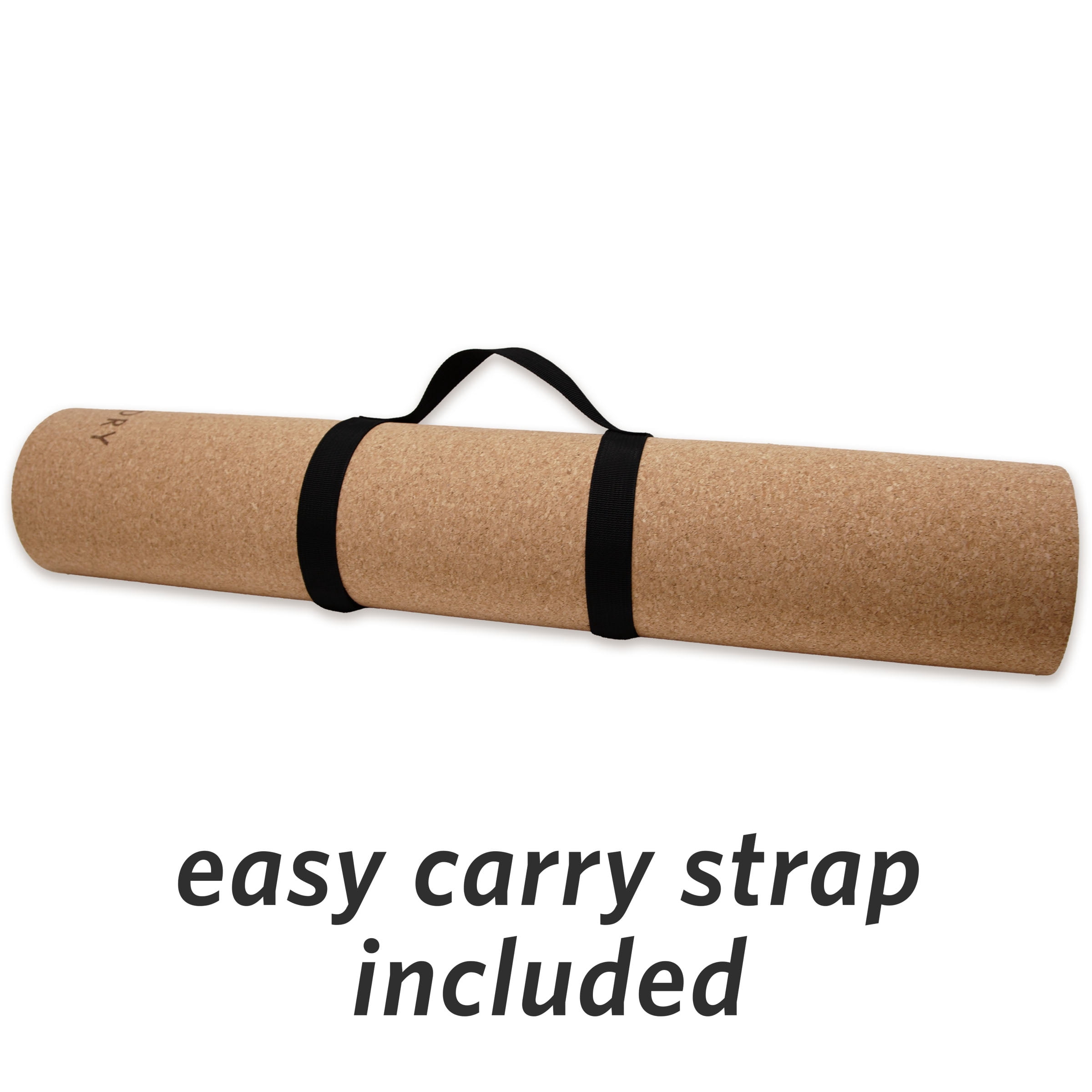 Microdry 100% Natural Cork Fitness Exercise Mat, Eco Friendly 6ft x 26in