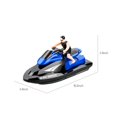 thumbnail image 3 of LEEYNEER High-Speed Remote Control Boat - 2.4G Wireless RC Racing Yacht with 30km/h Speed  80m Range  Rechargeable Battery  Self-Righting Design - for Pools & Lakes (Blue/Red), 3 of 5