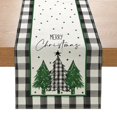 thumbnail image 1 of Linen table mat small tablecloth  table mat  table runner new Christmas decoration creative printing dining table, 1 of 7