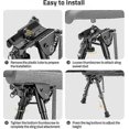 thumbnail image 4 of High & Low Temperature Resistant Tactical Bipod, Shockproof Antiskid for All-Terrain Shooting Experiences, 4 of 5