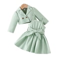 thumbnail image 2 of KYAIGUO 6M-4T Ensemble de Printemps pour Bébés Filles Robe et Cardigan 2 Pcs Robe Sans Manches d'Automne pour Tout-Petits Tenue de Jeu Jupe Cardigan, 2 of 9