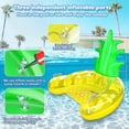thumbnail image 4 of Inflatable Pool Floats, Inflatable Pool Floating Chair, Floating Hammock with Cup Holders, Summer Water Toys for Swimming Pool Beach Kid Adult, 4 of 5
